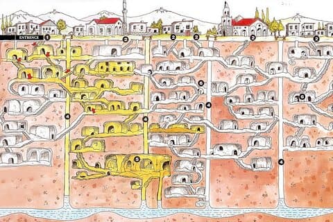 Transfert privé à Kaymaklı Underground City