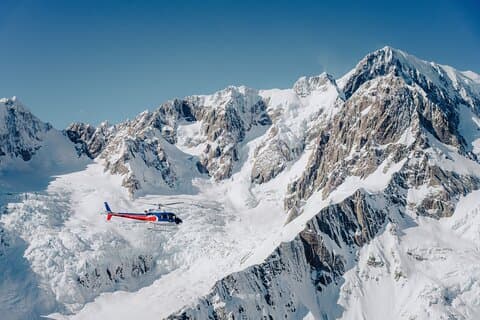 Fox Glacier : Twin Glacier Hubschrauberflug mit Schneelandung