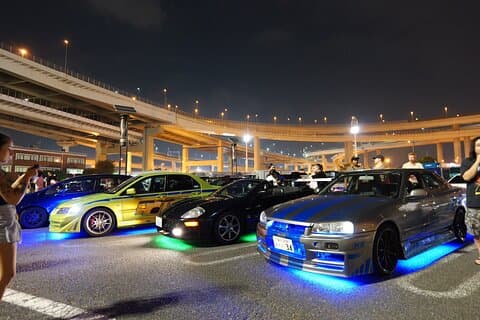 Tokyo JDM Daikoku PA Car Meet Privé LEXUS RC Tour vanuit Yokohama