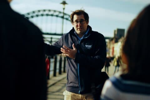 1,5 uur durende wandeltocht door Newcastle