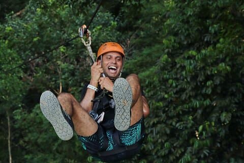 Flying Hanuman Zipline & Abseil Adventure mit Hoteltransfer