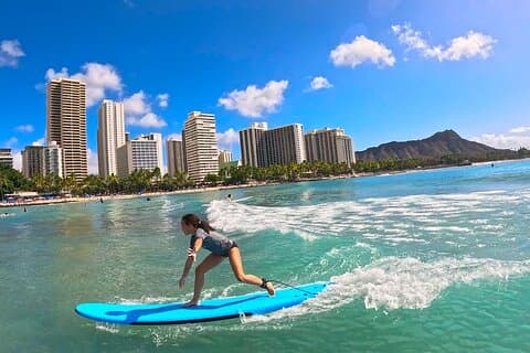 Nybegynder surfing lektioner i Waikiki