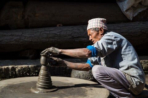Bhaktapur Pottery Curd Tasting en Bhajan Culturele Tour