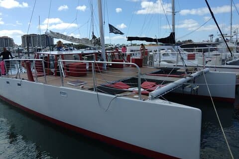 Private 2-timers Miami Tour om bord på Great White 50FT Power Catamaran