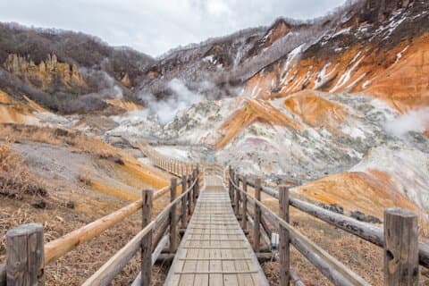 Hokkaido Noboribetsu Jordenergioplevelse