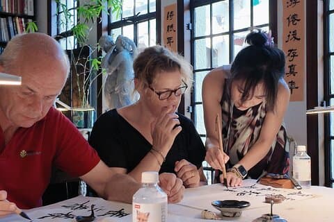 Kinesisk kalligrafi kulturopplevelse i Shanghai