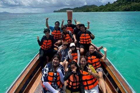 Private Longtail Boat to Trang Emerald Cave and Kradan Islands