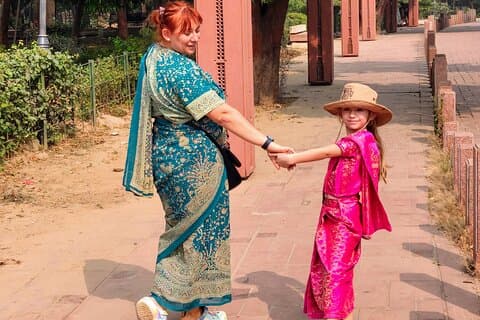 Taj Mahal in Saree & Henna : Ein Eintauchen in die Mogulzeit von Delhi aus
