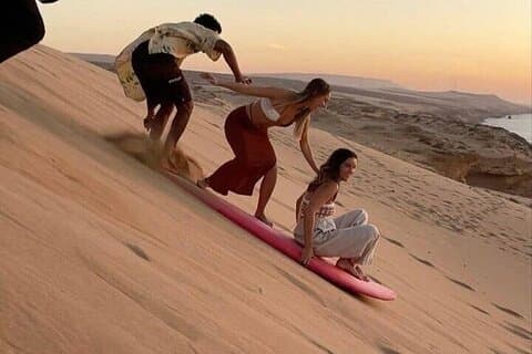Timlalin Sand Dunes Sandboarding and Canyon Visit at Sunset