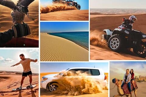 Doha : Dune Bashing, quad ou buggy, balade à dos de chameau et planche à sable