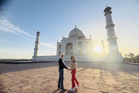 Taj Mahal & Agra Private Tour fra Delhi med 5-stjernet frokost