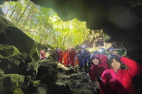 Hiking and Caving in Aokigahara Forest at the Foot of Mt. Fuji