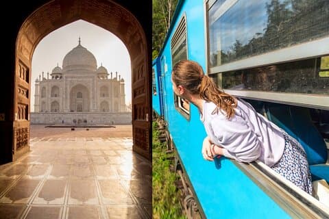 Excursion de 4 jours en triangle d'or avec balade en train en Inde