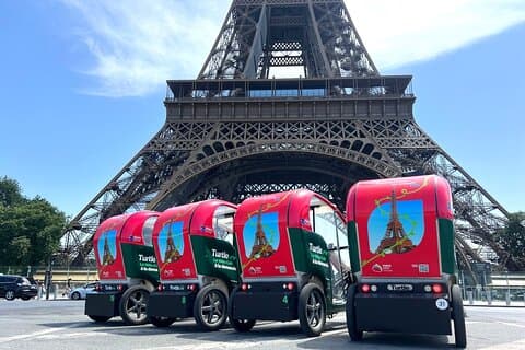 Tour guidato privato di Parigi in risciò elettrico