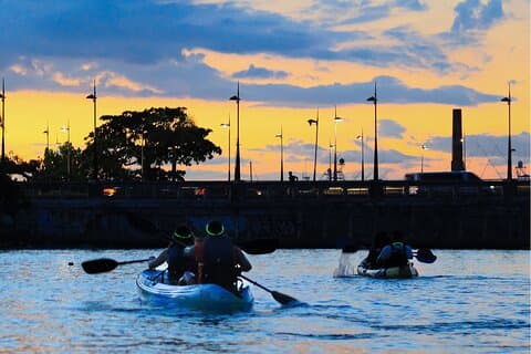Combo: San Juan Glow Kayak + Salsa Experience at a Luxury Beach