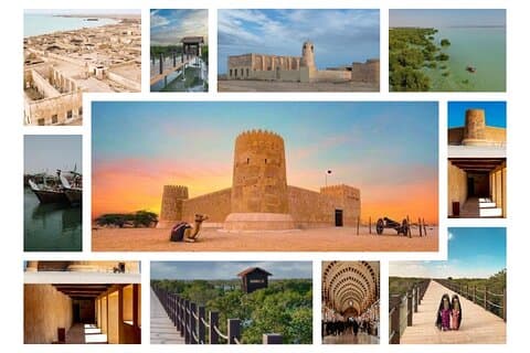 Noord-Qatar Tour Al Zubarah Fort, Jumail Village en Mangroves