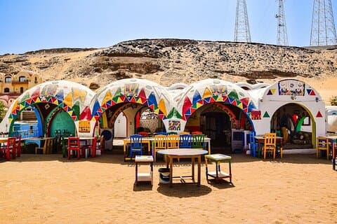 Aswan Nubian Village Cultural Tour with Camel Ride Experience