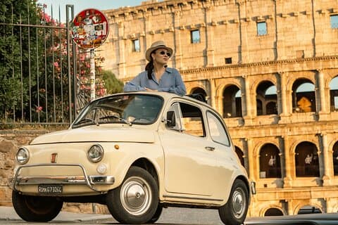 Rome Gratis Fiat Cinquecento Tour met fotoshoot