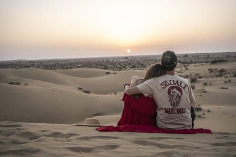 Romantic night in the Desert
