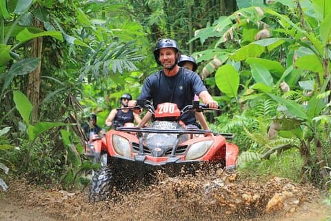 バリATVクワッドバイクツアーパッケージ、ブランコとラフティング