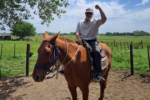 Autentiska Farm Day i en argentinsk landsbygd Estancia