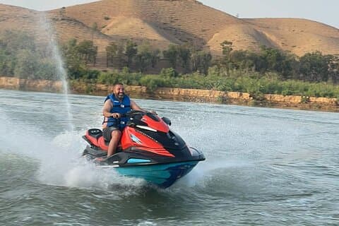 Marrakech Jet Ski, Agafay Camel Ride en Fire Dinner Show Tour