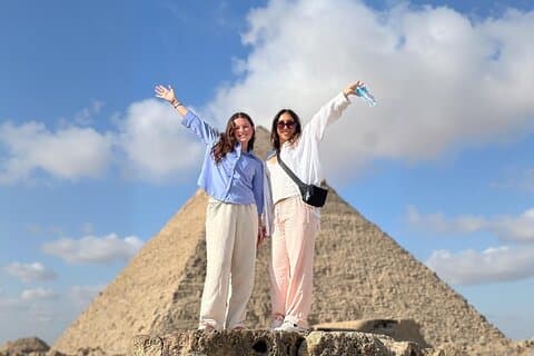 From Alexandria Port: Giza Pyramids, Shopping tour & ATV & Camel