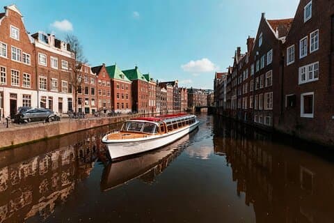 Crociera sul Canale di Amsterdam con audioguida