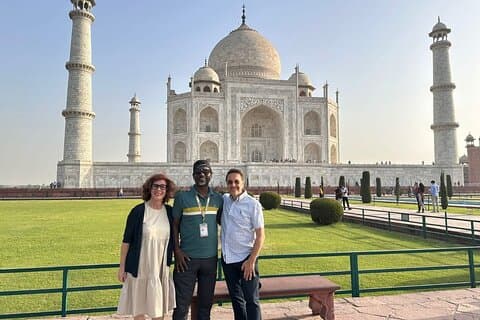 Från Delhi: Samma dag Taj Mahal Agra Fort Tour : All Inclusive
