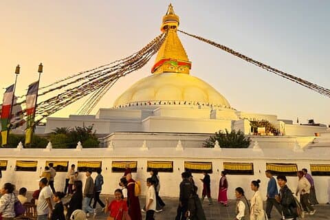Boudhanath & Pashupatinath Halvdagstur i Katmandu