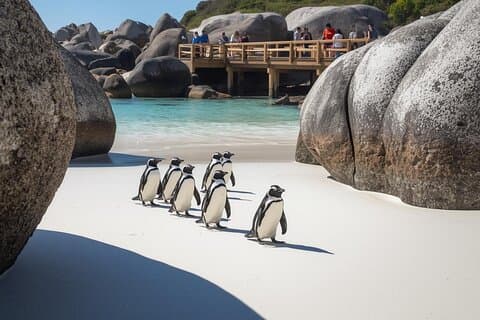 Halvdagstur til Boulders Beach Penguin og Cape