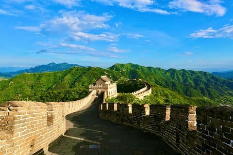 Mutianyu Great Wall entrébiljett med vykort Souvenir