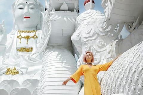 Tour di un giorno di Chiang Rai da Chiang Mai, compreso il Tempio Bianco e il Triangolo d'oro