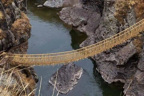 Private Tour to the Inca Bridge of Q’eswachaka with meals.