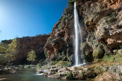 Piscine termali e cascata di Montanejos da Valencia