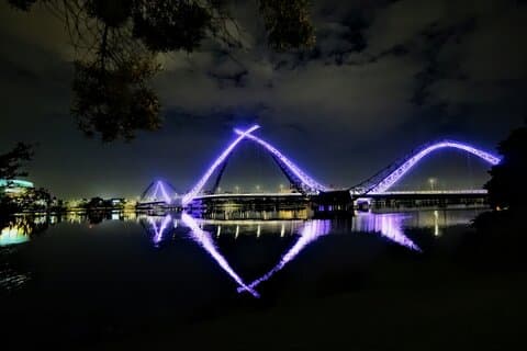 Visite Instagram des lumières de la ville de Perth avec dessert