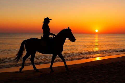 Horse Riding in Hurghada Desert and Sea Swimming Flexible Program