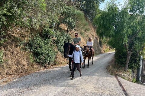 Visite de la ferme à cheval et déjeuner à Montepulciano
