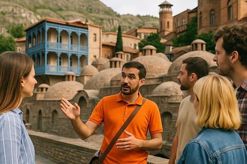 Tbilisi Walking Tour med Guide og 8 Vin og Chacha Tasting