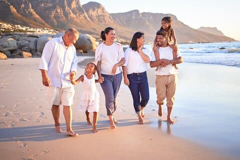 Camps Bay Beach Fotografering med utsikt över Taffelberget