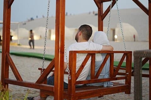 Qatar: Overnatting i Desert Camp med middag og frokost