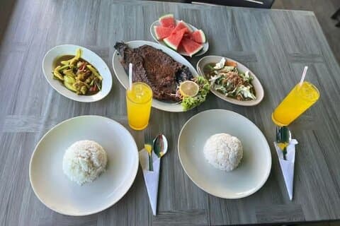 Langkawi Flytande Lunch Lokala Cook och Grill upplevelse