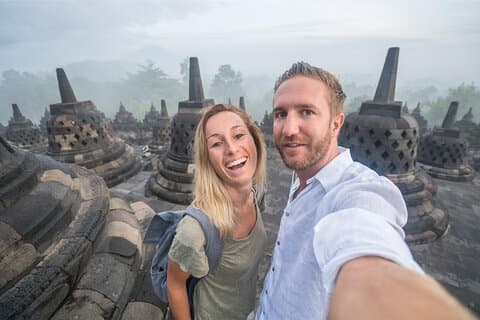 Yogyakarta : Borobudur 5 - timmes tur med klättring upp och överföringar