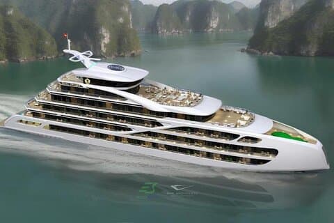 Ha Long 2 dager 1 natt på Diana luksus cruise 6 stjerner