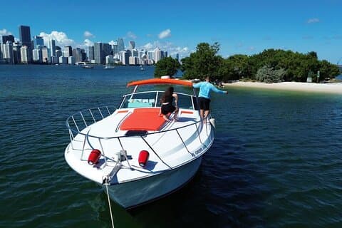 50ft Orange Searay Miami Noleggio Yacht