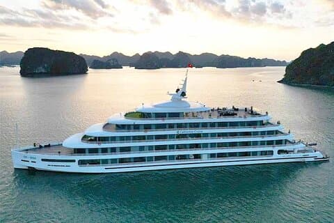 Crucero Catherine – 6 estrellas de lujo 2D1N en la bahía de Ha Long