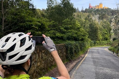 Tour en bici Sintra para grupos pequeños con degustación en bodega