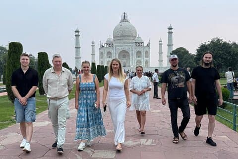 Skip the Line Taj Mahal og Agra Fort med 5 * Stjerner Lunch