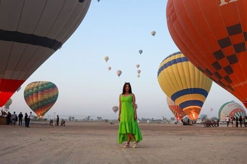 Zonsopgang ballonvaart in Luxor