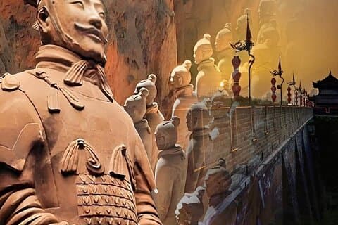 Terracotta Army+Gaint Goose Pagoda+City Wall Bus Tour with Option